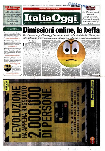 Italia oggi : quotidiano di economia finanza e politica